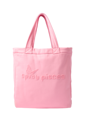 spicy pisces slowtide terry cloth tote bag