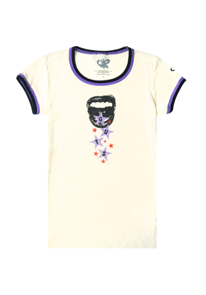 GUTS ringer t-shirt in natural