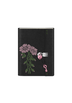 drop dead heart keyed padlock journal